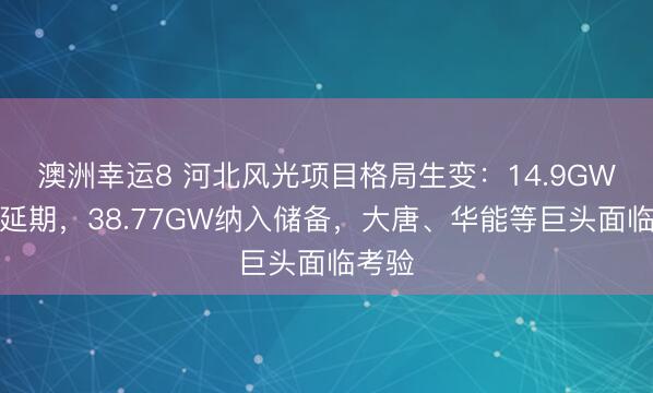 澳洲幸運8 河北風(fēng)光項目格局生變:14.9GW取消延期,38.77GW納入儲備,大唐、華能等巨頭面臨考驗